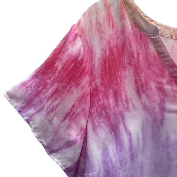 Torrid Pastel Ombré Tie Dye V-Neck Top Women’s Size 24/26 - Picture 5 of 10